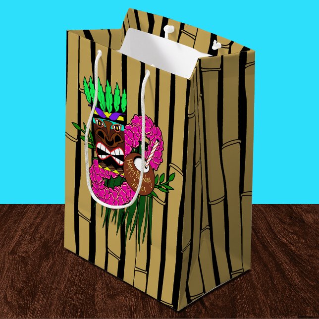 Hawaiian Luau Party Medium Gift Bag (Creator Uploaded)