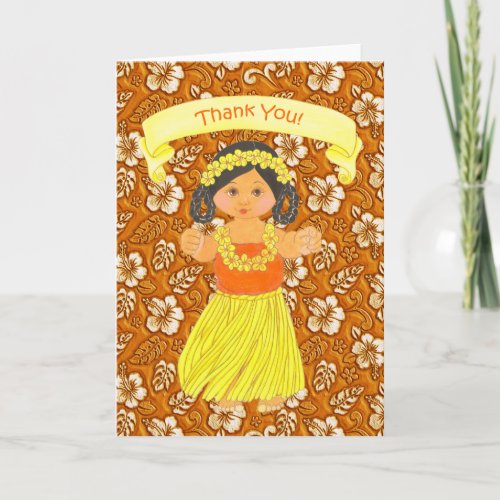 Hawaiian Luau Party Thank You Cards