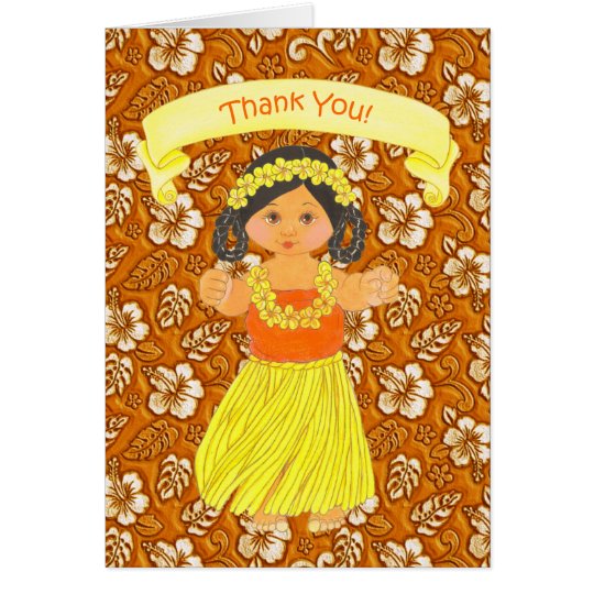 Hawaiian Luau Party Thank You Cards | Zazzle