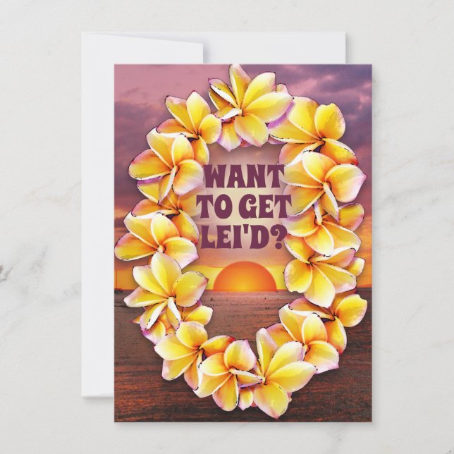 Hawaiian Luau (text customizable) (Front)