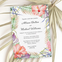 Hawaiian Luau Tropical Floral Wedding