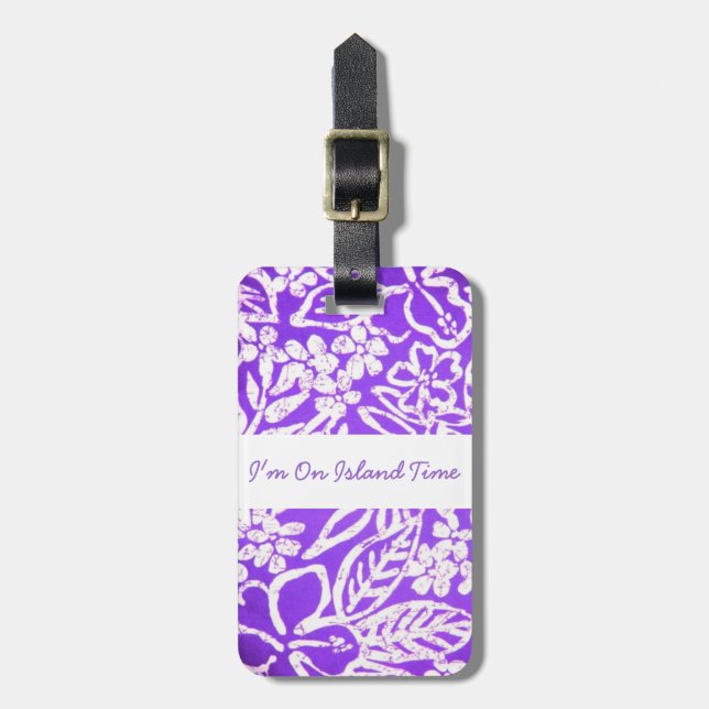 Hawaiian Luggage Tag (Front Vertical)