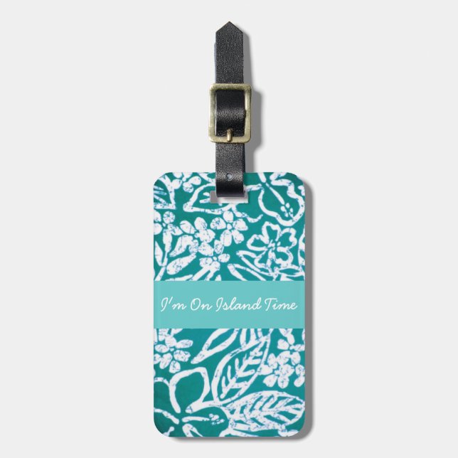 Hawaiian Luggage Tag (Front Vertical)