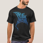 Hawaiian Manta Ray Tribal Polynesian Tattoo Pacifi T-Shirt<br><div class="desc">Hawaiian Manta Ray Tribal Polynesian Tattoo Pacific Stingray  .</div>