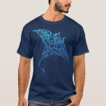 Hawaiian Manta Ray Tribal Polynesian Tattoo Pacifi T-Shirt<br><div class="desc">Hawaiian Manta Ray Tribal Polynesian Tattoo Pacific Stingray  .</div>