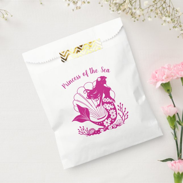 Hawaiian Mermaid-Princess of the Sea Favor Bag (Sealed)