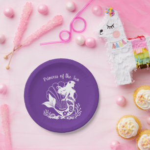 Hawaiian Mermaid-Princess of the Sea Paper Plates
