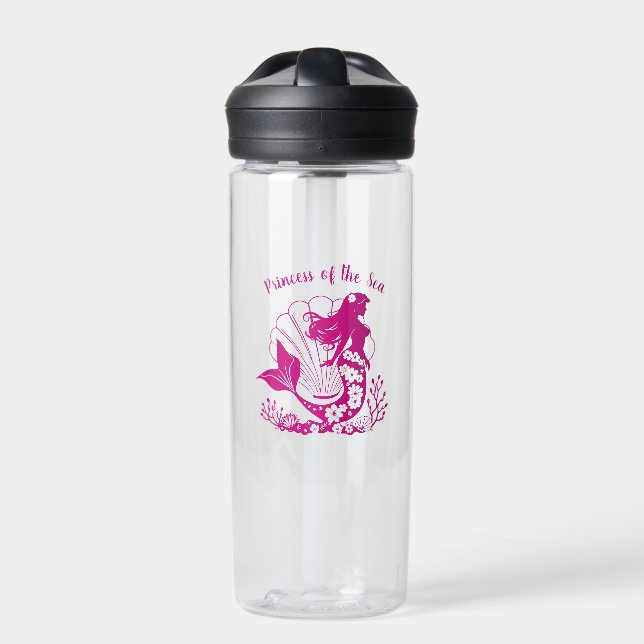 Hawaiian Mermaid-Princess of the Sea Water Bottle (Front)