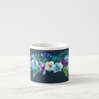 Hawaiian Midnight Orchids Espresso Mug