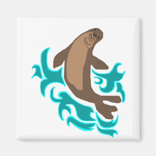 Hawaiian Monk Seal magnet (Front)