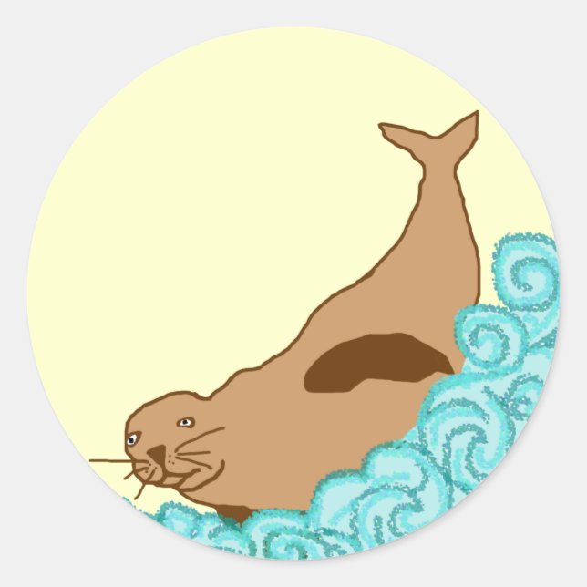Hawaiian Monk Seal stickers (Front)