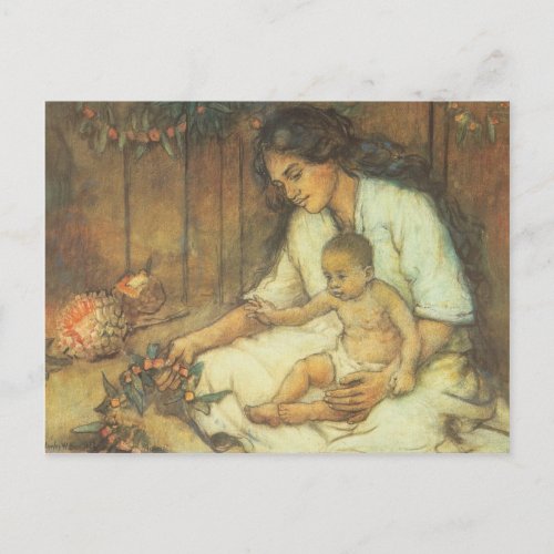 Hawaiian Mother and Child Postcard