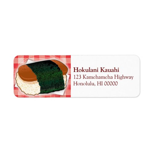 Hawaiian Musubi Label