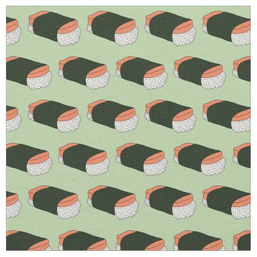 Hawaiian Musubi Sushi Food Pattern Fabric