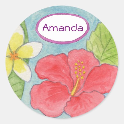 Hawaiian name sticker