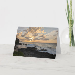 Hawaiian Natural Landscape Photography Thank You Card
