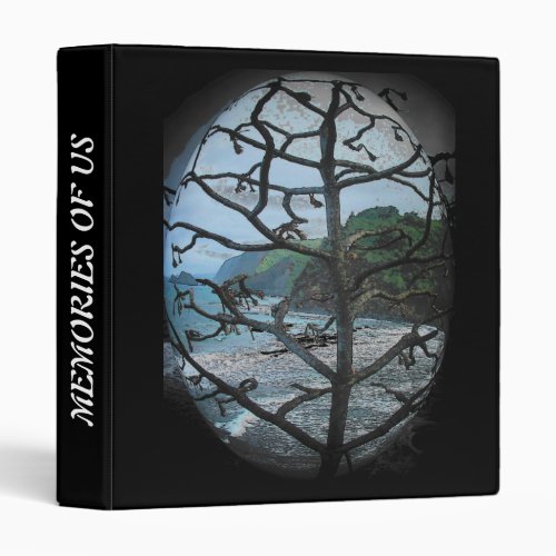 Hawaiian Ocean Beach Tree Photo Spotlight 3 Ring Binder