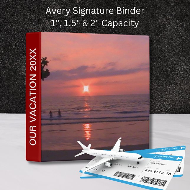 Hawaiian Ocean Sunset Our Vacation 3 Ring Binder (Hawaiian Ocean Sunset Our Vacation 3 Ring Binder)