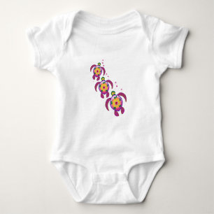 Hawaiian Ohana Honu Sea Turtles Baby Bodysuit