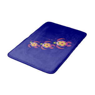 Hawaiian Ohana Honu Sea Turtles Bath Mat