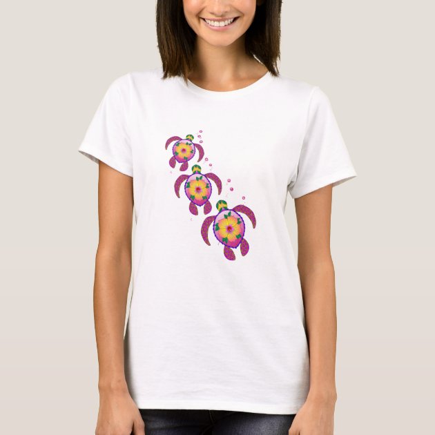 Hawaiian Ohana Honu Sea Turtles T-Shirt 