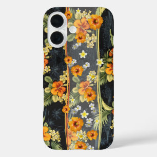 Hawaiian Orange Hibiscus Aloha Shirt Phone Case