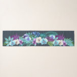 Hawaiian Orchid Garden Long Scarf<br><div class="desc">The beauty and allure of the Hawaiian islands knows no boundaries. It is a place and culture loved by millions of people the world over. Fill your home with Aloha! My shop features several Hawaiian designs including contemporary Hawaiian quilt, traditional tapa, Aloha shirt themed prints and lovely Hawaiian floral prints....</div>