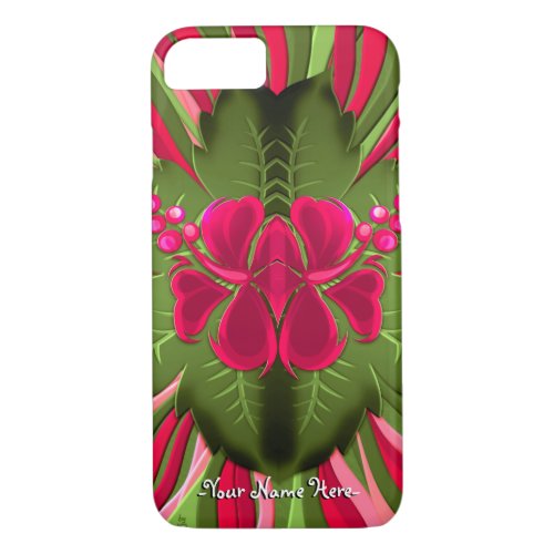 Hawaiian Orchids _ Personalized iPhone 87 Case