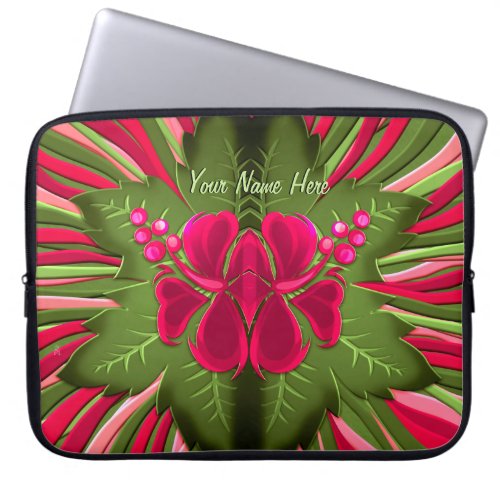 Hawaiian Orchids _ Personalized Laptop Sleeve