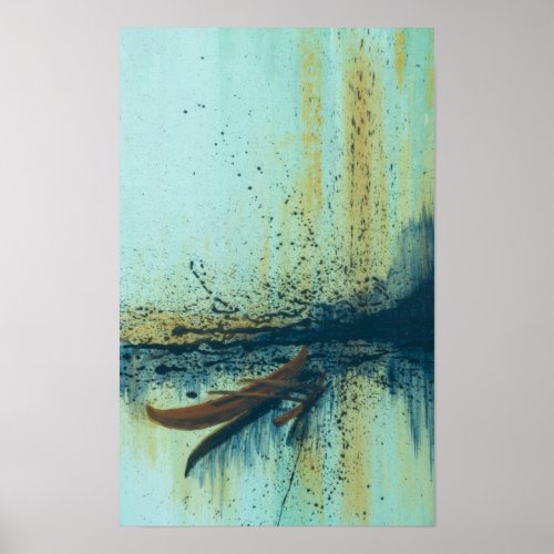 Hawaiian Outrigger in Storm Poster