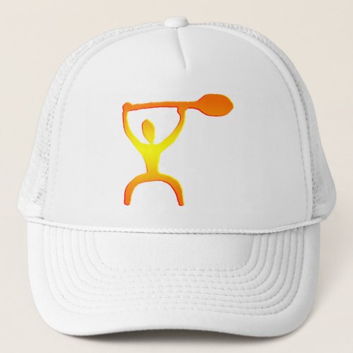 Hawaiian Paddle Man Petroglyph _ Hat