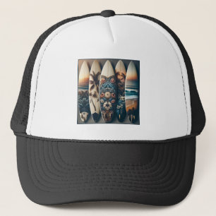Hawaiian Painted Surfboards Trucker Hat