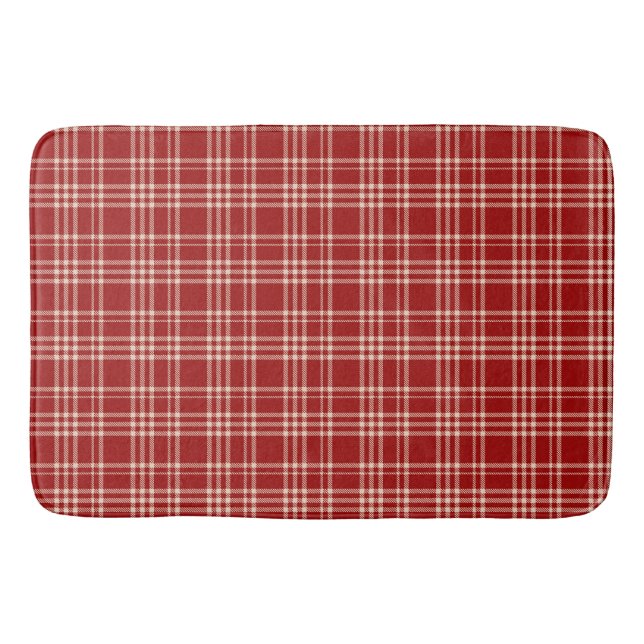 Hawaiian Palaka Plaid Bath Mat (Front)