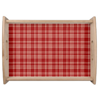 Hawaiian Palaka Plaid Serving Tray