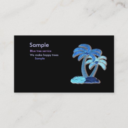 Hawaiian Palm tree Profile card Business Card
