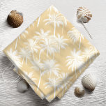 Hawaiian Palm Tree Silhouette Pattern Gold ID1093 Fabric