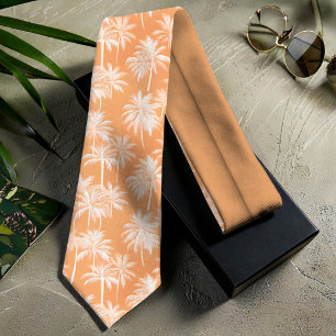 Hawaiian Palm Tree Silhouette Pattern Tacao ID1093 Neck Tie