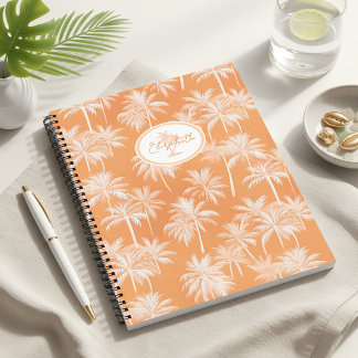 Hawaiian Palm Tree Silhouette Pattern Tacao ID1093 Notebook