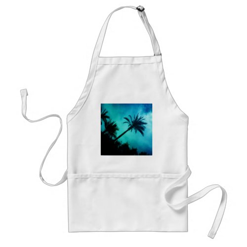 Hawaiian Palm Trees Adult Apron