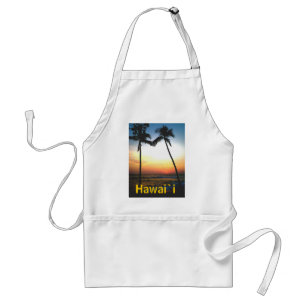 Hawaiian Palm Trees Adult Apron