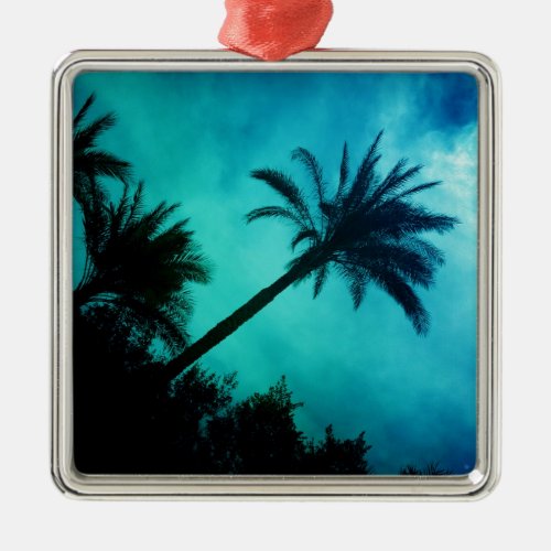 Hawaiian Palm Trees Metal Ornament