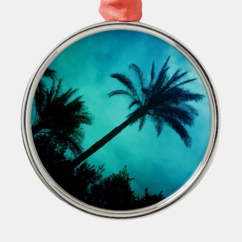 Hawaiian Palm Trees Metal Ornament