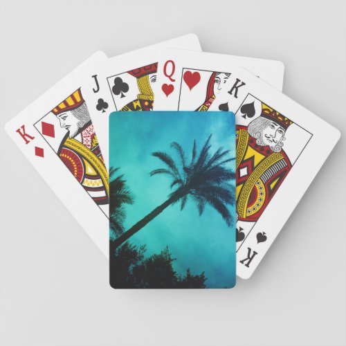 Hawaiian Palm Trees Playing Cards
