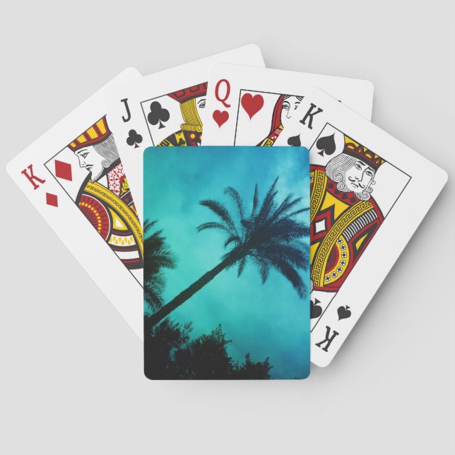 Hawaiian Palm Trees Poker Cards (Back)