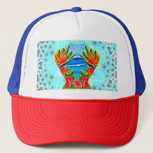 Hawaiian Paradise Twice Trucker Hat