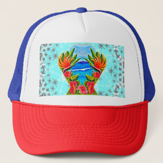 Hawaiian Paradise Twice Trucker Hat