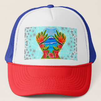 Hawaiian Paradise Twice  Trucker Hat