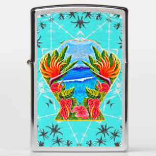 Hawaiian Paradise Twice  Zippo Lighter