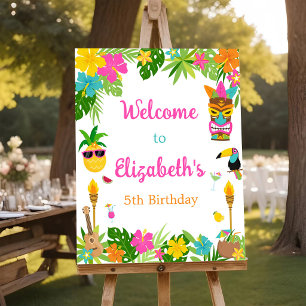 Hawaiian Party Decor Luau Welcome Sign