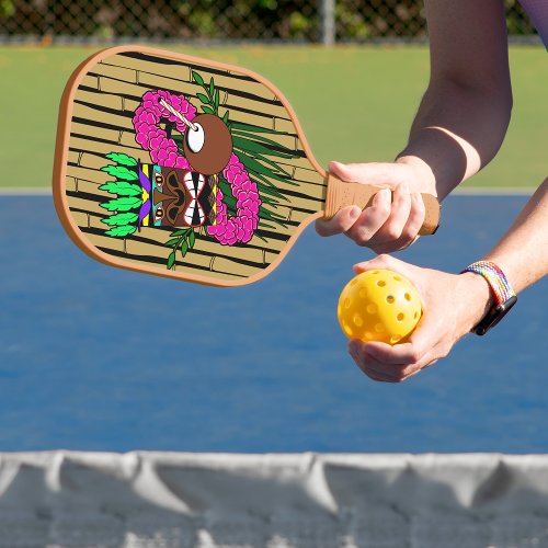 Hawaiian Party Luau Pickleball Paddle